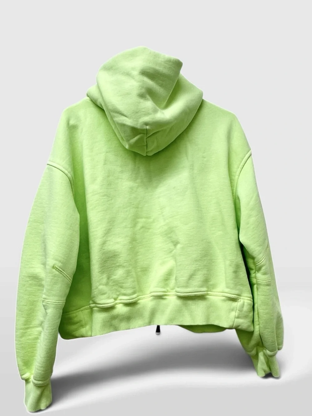NWT Free People A Cut Above Zip-Up Hoodie in Sour Citrus